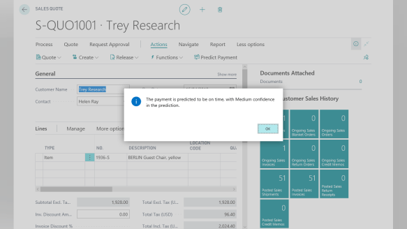 Late Payment Prediction Screen